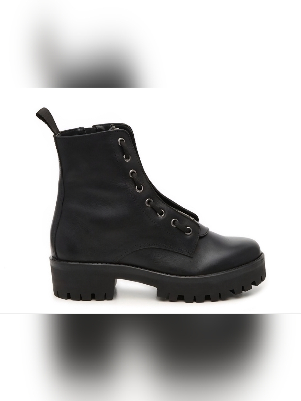 Steve Madden Leather Patti Platform Combat Boots, Size 7M